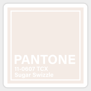 pantone 11-0607 TCX Sugar Swizzle Sticker